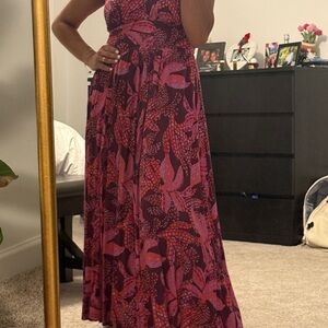 Jessica Simpson Pink and Purple Maxi Dress